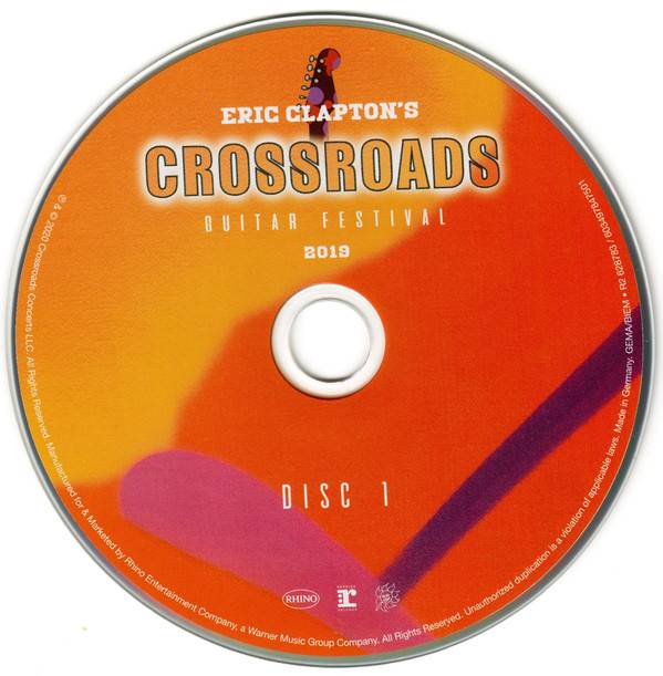 Eric Clapton Crossroads Guitar Festival 2019 : CD1
